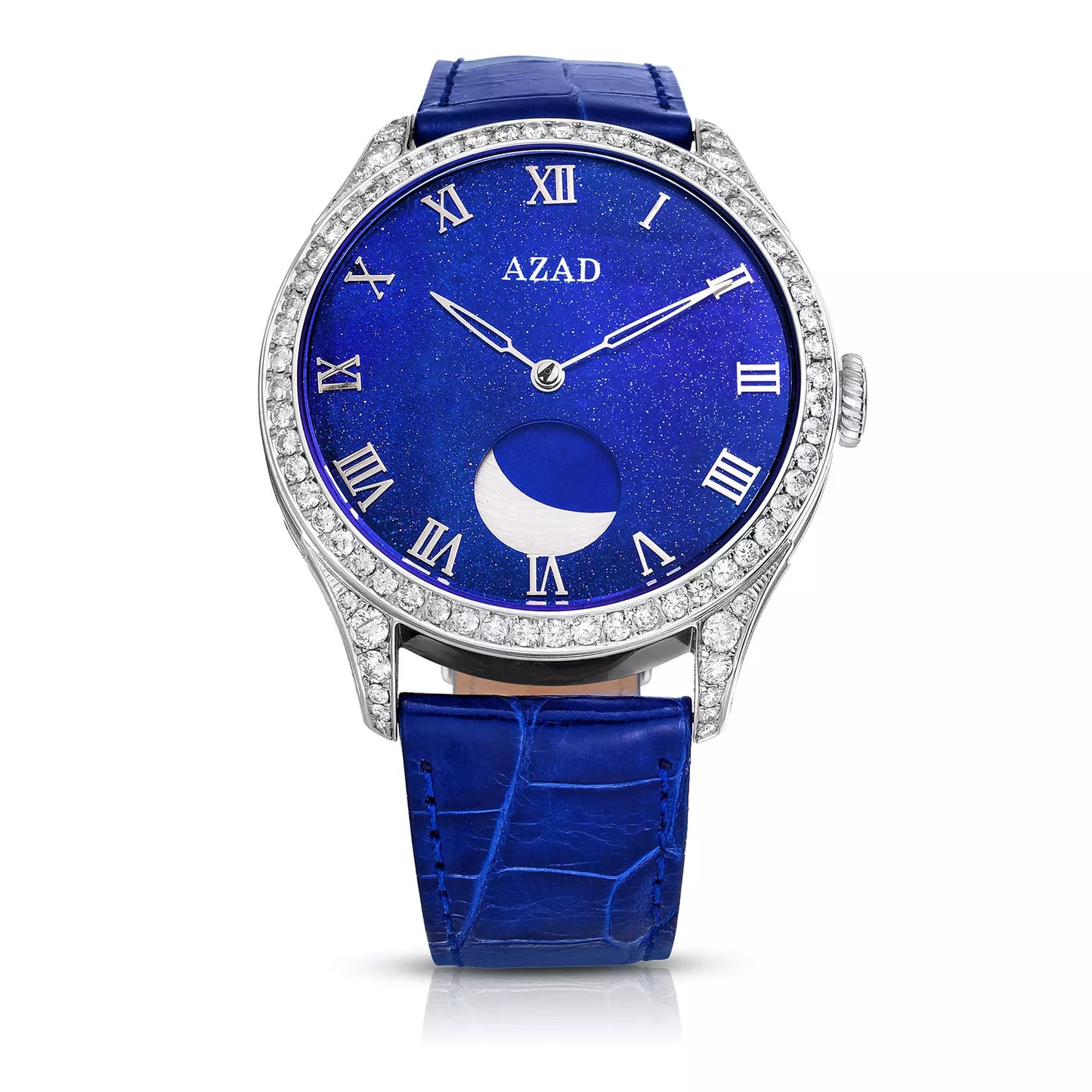 Azad Moon Phase (Blue White Diamond Silvery)
