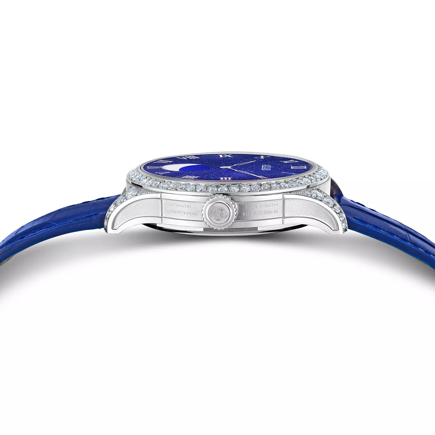 Azad Moon Phase (Blue White Diamond Silvery)