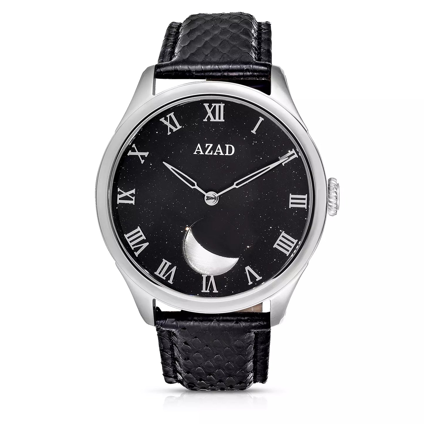 Azad Moon Phase (Black White Diamond Silvery)