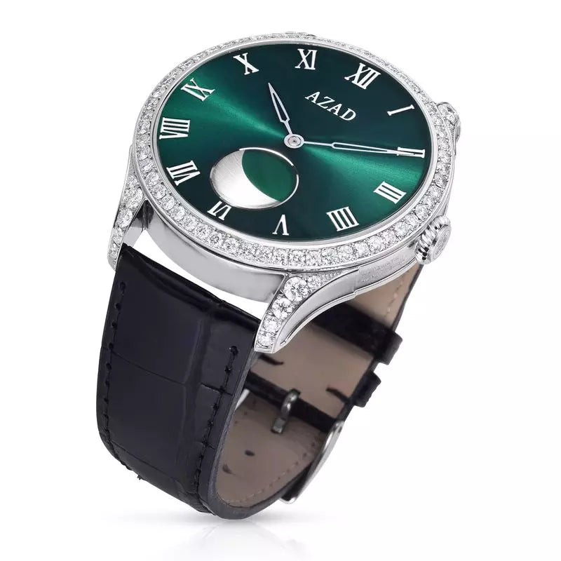 Azad Moon Phase (Green White Diamond)