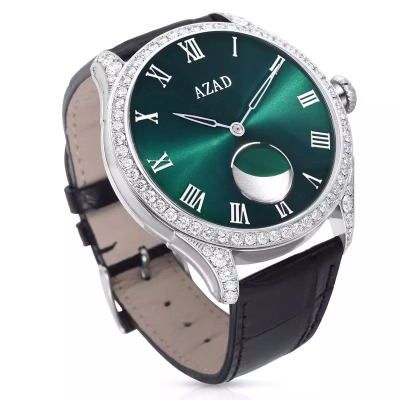 Azad Moon Phase (Green White Diamond)