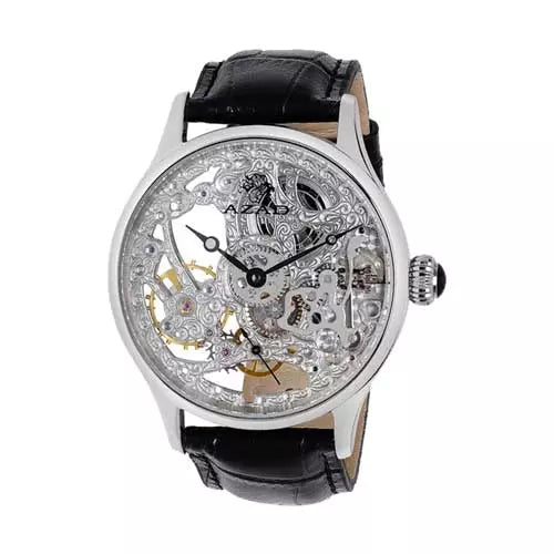 HAL-YWOOD COLLECTION BLACK LEATHER STRAP